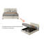 Lit plateforme tapissier grand Bradvale-420138550