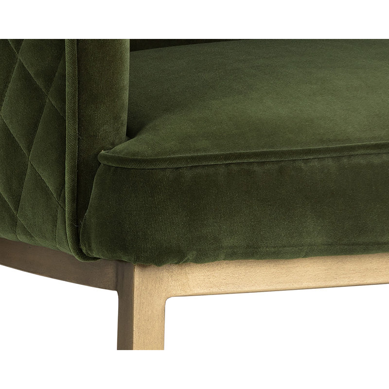 Cornella Upholstered Arm Chair, Green