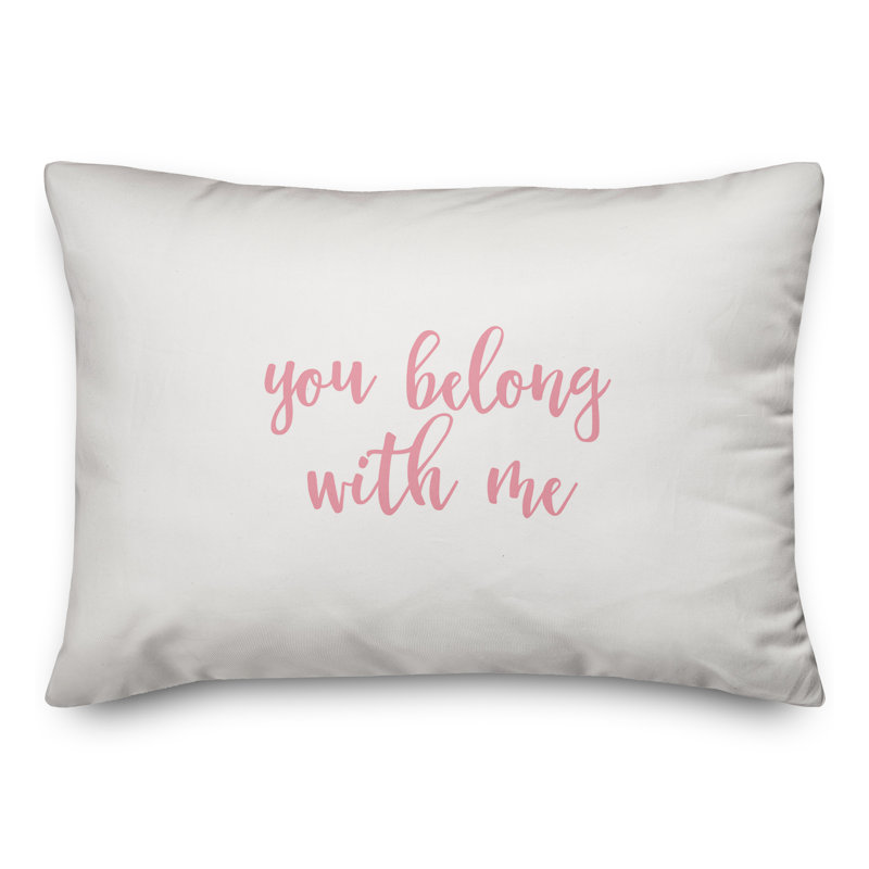  Coussin You Youong With Me, Rose / blanc