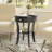 2-tier Side End Sofa Table Round Nightstand For Bedroom Living Room Black