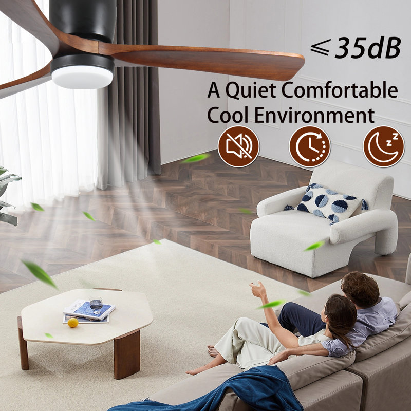 42 INCH WOOD CEILING FAN WITH LIGHT