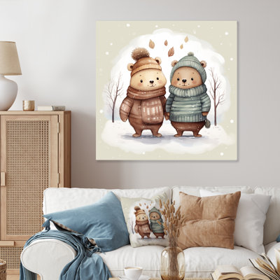 Charmant ours en peluche, ours d'hiver IV