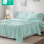 Drap pour lit simple TG 3 pièces - 100% molleton, doux et ultra confortable, boulochage, lavable à la machine, drap plat, taie d'oreiller ajustée, et douillettes, 1