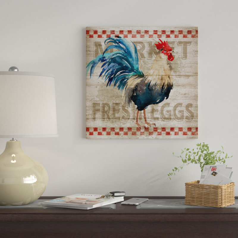 «Morning Eggs» par Conrad Knutsen, impression sur toile tendue sur châssis, H 26 po x l 26 po x P 1,5 po, Toile tendue