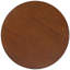 Plateau de table rond en bois de 15,7 po, bureau de décoration chic, excellente ventilation, brun foncé, table de bout à entretien simple, polyvalent pour un décor rustique, assemblage facile
