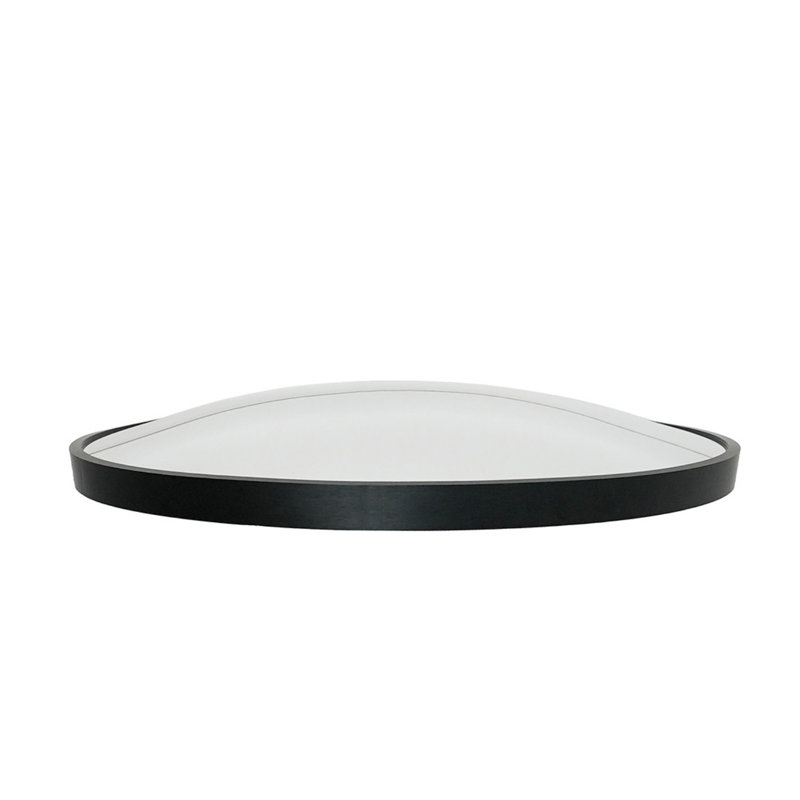 Aluminium Round Mirror, Black