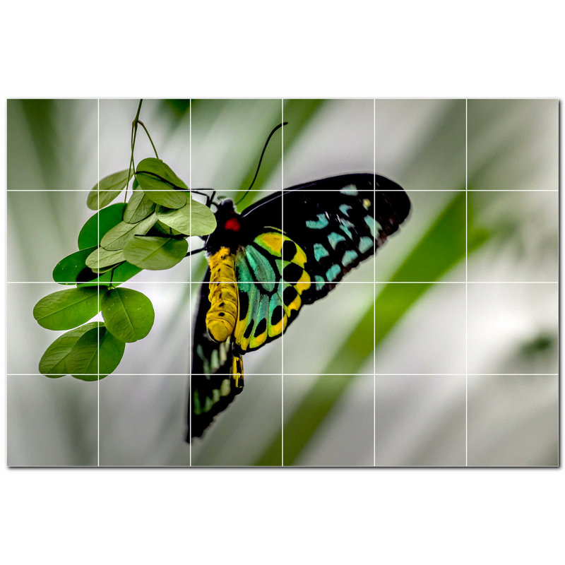 Murale décorative en céramique 4,25 po x 4,25 po