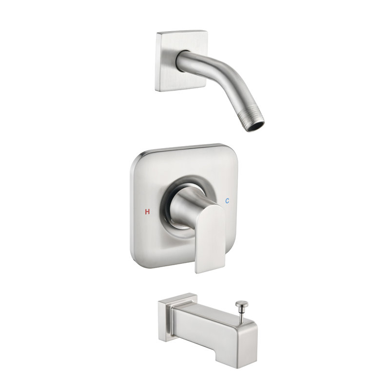 Remplacement de l'ensemble de garniture de robinet de douche, bras de douche, poignée de douche et bec de baignoire Moen