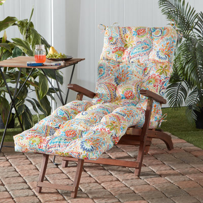 Shipton Outdoor Tufted Chaise Lounge Cushion