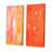 " Colorfields In Shades Of Orange And Pink " 2 - Pieces-398836934-398836935