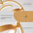Jamarris Modern LED Chandelier, Pendant Light Adjustable Height & Dimmable, 3 Ring 22W 4000K Chandeliers-1264349142
