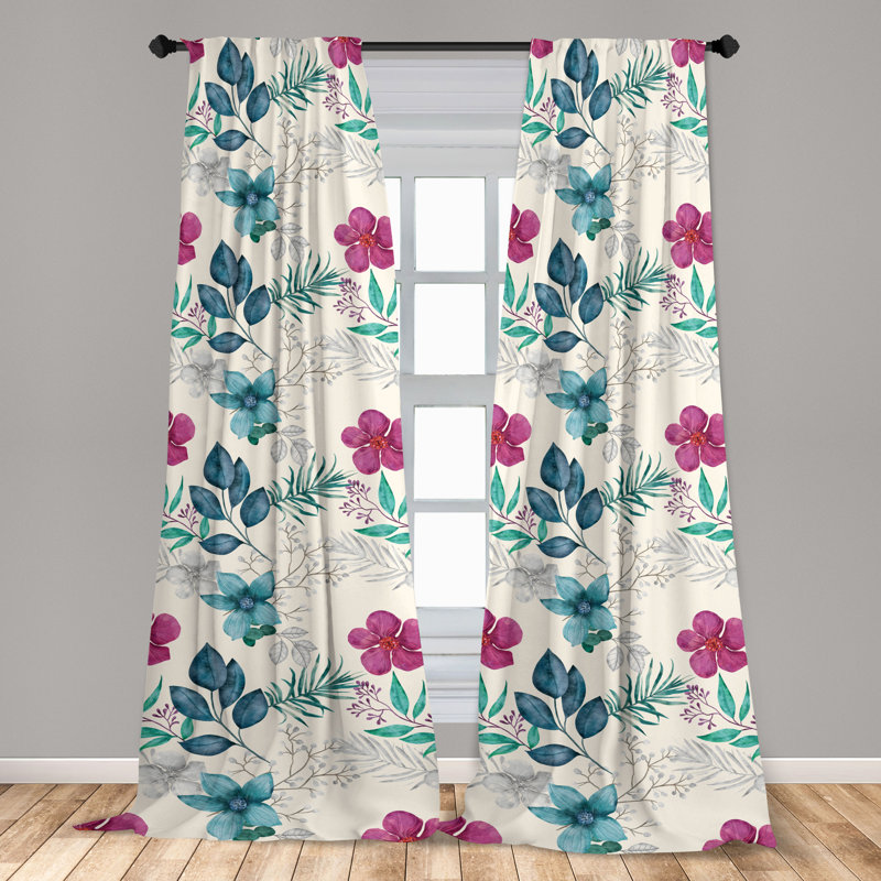 Semi Sheer Curtain Pair