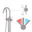 Robinet de baignoire circulaire à poignée simple-65166441