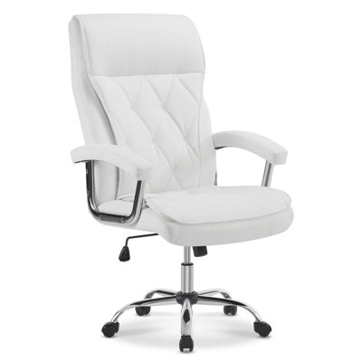 Latitude Run Adjustable Office Chair with PU Leather