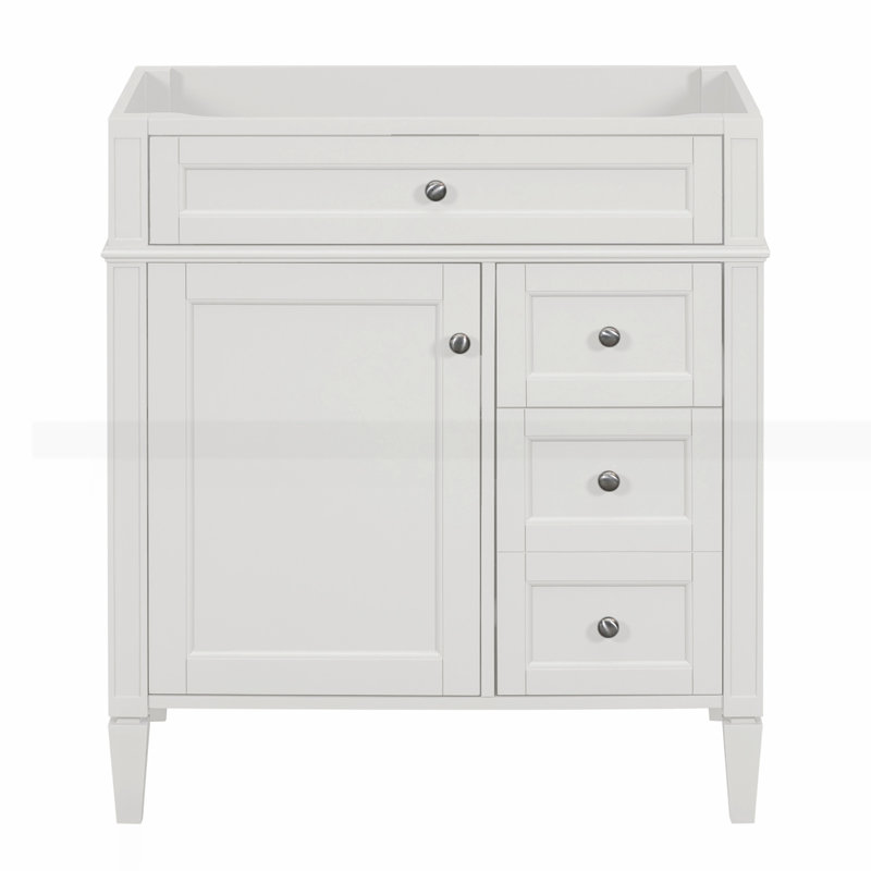 Meuble-lavabo de 30 po sans lavabo supérieur, Blanc