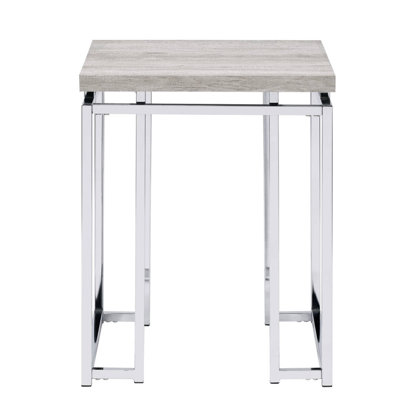 Table de bout avec base en métal