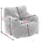010-Soft Teddy Fabric Tufted Foam Bean Bag Chair With Teddy Fabric-621227349