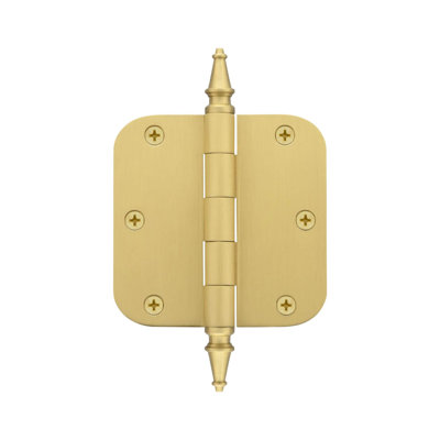 3.5'' x 3.5'' Brass Butt Bearing Hinge