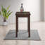 Table de bar compacte moderne noire 46 po x 24 po avec surface résistante aux taches-1337211238