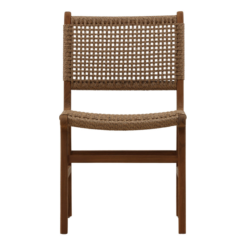 Dallas Wicker Outdoor Dining Chair, Light Brown