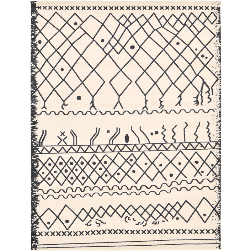 Cumby Geometric Indoor Rug, Round 6'1"