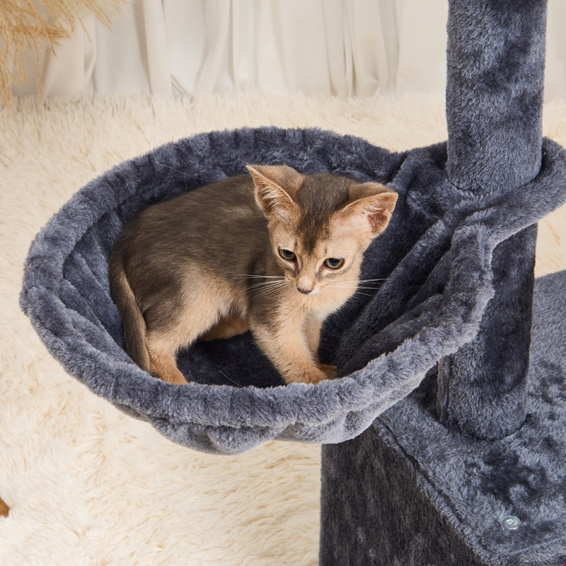 78.7cm H Cat Tree, Dark Grey