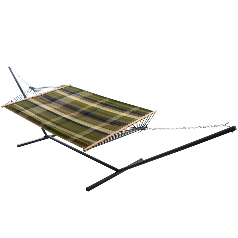 Hamac double 13 pi avec support Vivere, Vert/noir