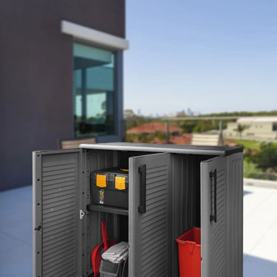 Plastic Single Storage Cabinet - 84 cm H x 102 cm W x 37 cm D