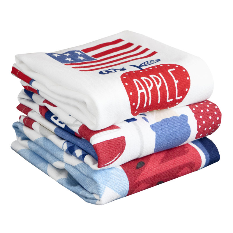 Patriotic Picnic Cotton Terry Kitchen Towel Set