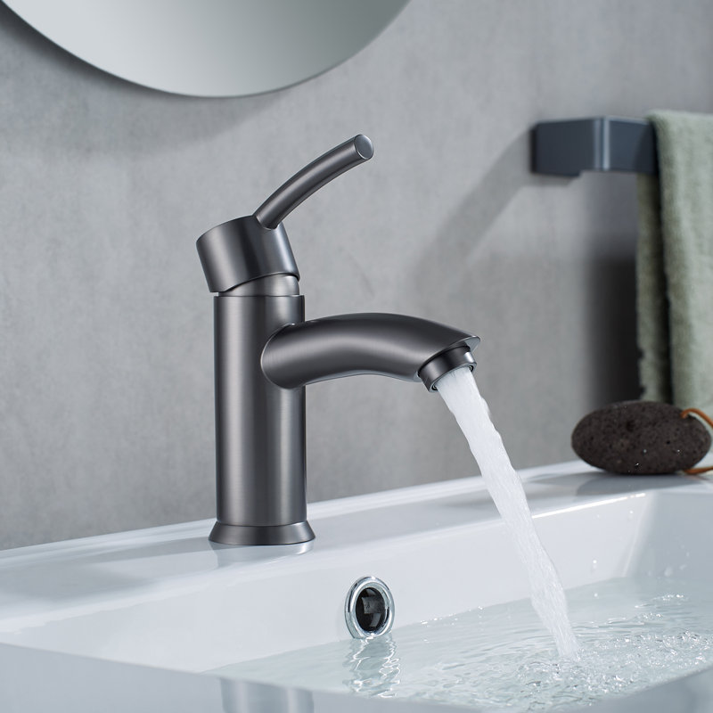 Robinet de salle de bain monotrou Bliss, Métal industriel