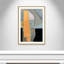 «Castellini Orange Pinstripe I» par Cartissi - peinture encadrée-59846018-59846019