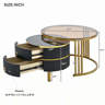 Mercer41 Stackable Coffee Tables with Stylish Design and Practical ...