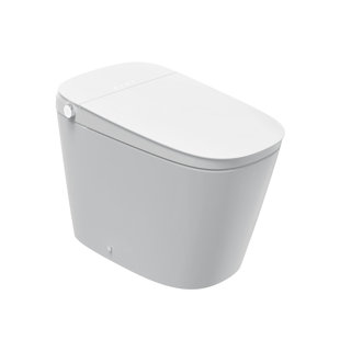 JACUZZI Smart Bidet Toilet, Auto Open/Close Lid, Soft Closing, Foot Sensor Flush, Instant Heating Seat, Warm Wash/Air Dryer, Front/Rear Wash