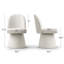 Chaise de bureau rembourrée et pivotante en tissu-1099245489