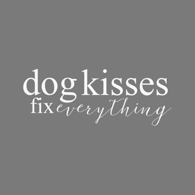 Dog Kisses 2 - Wrapped Canvas Print