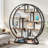 Drino 63" H x 59" W Steel Geometric Bookcase-1096766061