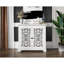 Buffet antique avec 2 portes sculptées pour décor rétro