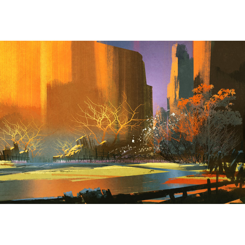 Colourful Landscape by Colorful Landscape - Wrapped Canvas Print, 81cm H x 122cm W x 3.8cm D