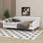 Queen Size Daybed Frame, Upholstered Linen Button Tufted Day Bed-1125704873
