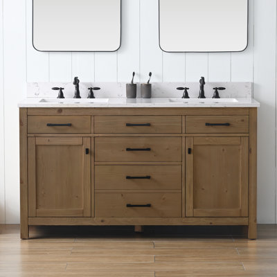 Ajiya 60" Double Bathroom Vanity