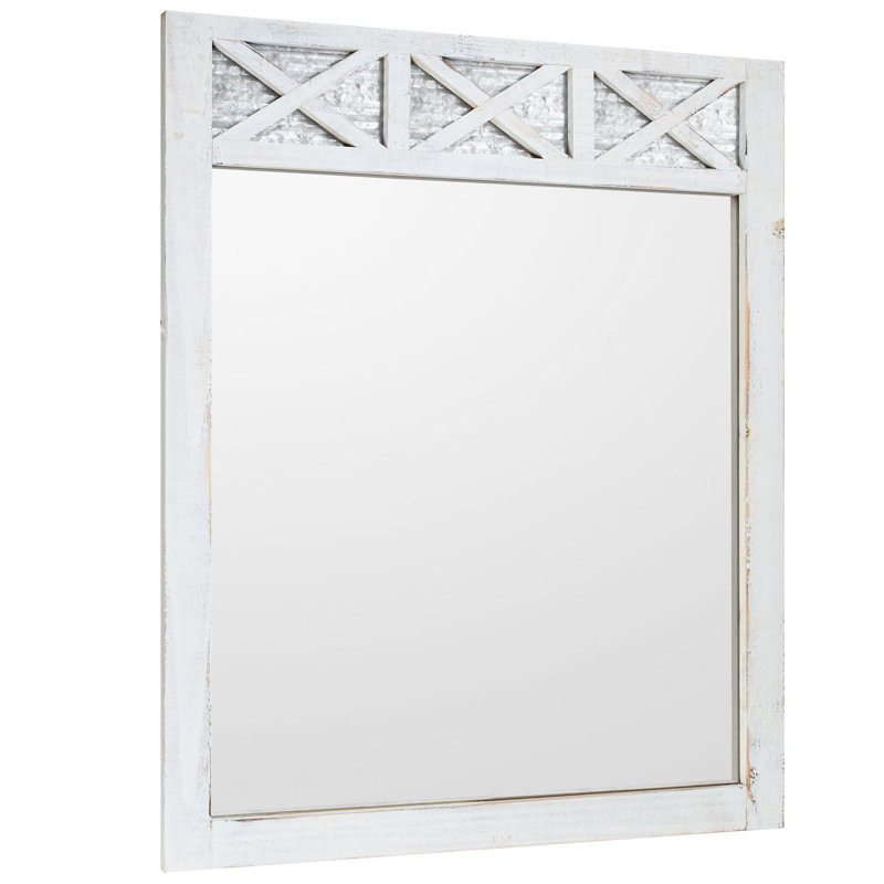Miroir de salle de bain Jindo Berhley, Blanc