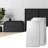 Art3d 47.2''X23.6'' PVC 3D Wall Panel,White Wavy Textured Accent Wall Paneling for Living Room,TV Backdrop(Set of 6)-94007898