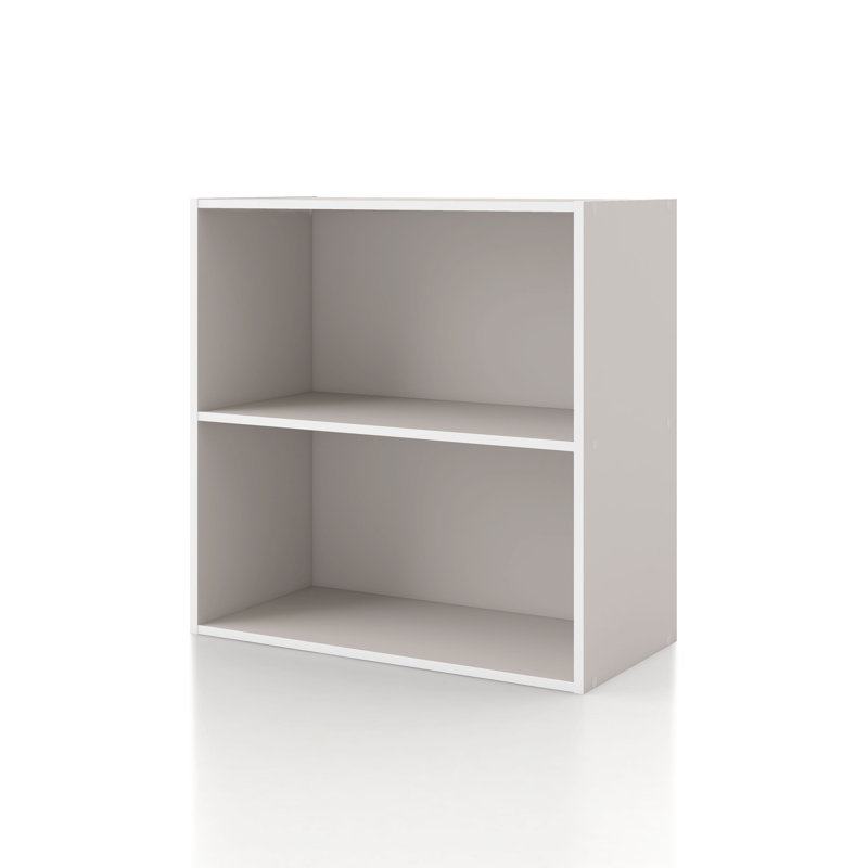 Bibliothèque de rangement modulable, Grège, 2 tablettes