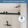 56"-60" W x 76" H Double Sliding Shower Door Frameless Soft-Closing with 5/16" (8mm) Tempered Glass Explosion-Proof Bypass Bathroom Sliding Door with 2 Towel Bars for Walk-in Shower, Matte Black