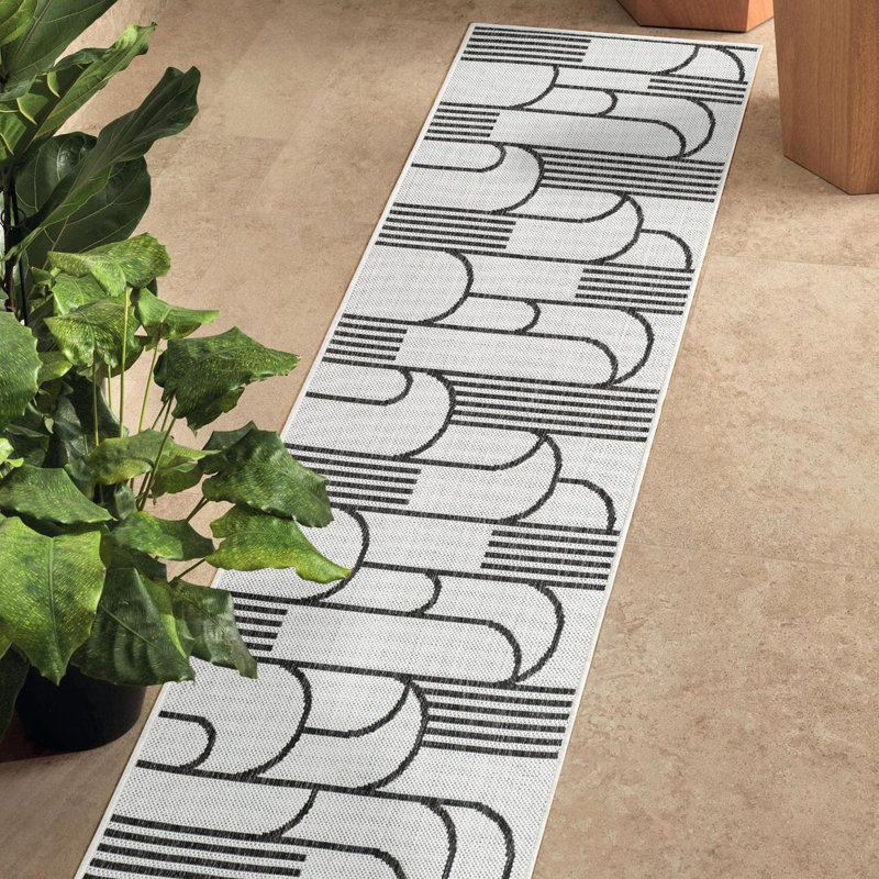 Tapis intérieur / extérieur d'extérieur moderne, Tapis de couloir 2 pi x 8 pi