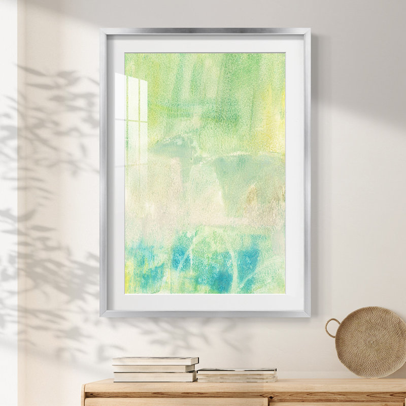 Serus I -Framed Print, Silver