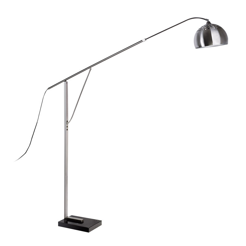 Gerena 220cm Chrome Arched Floor Lamp