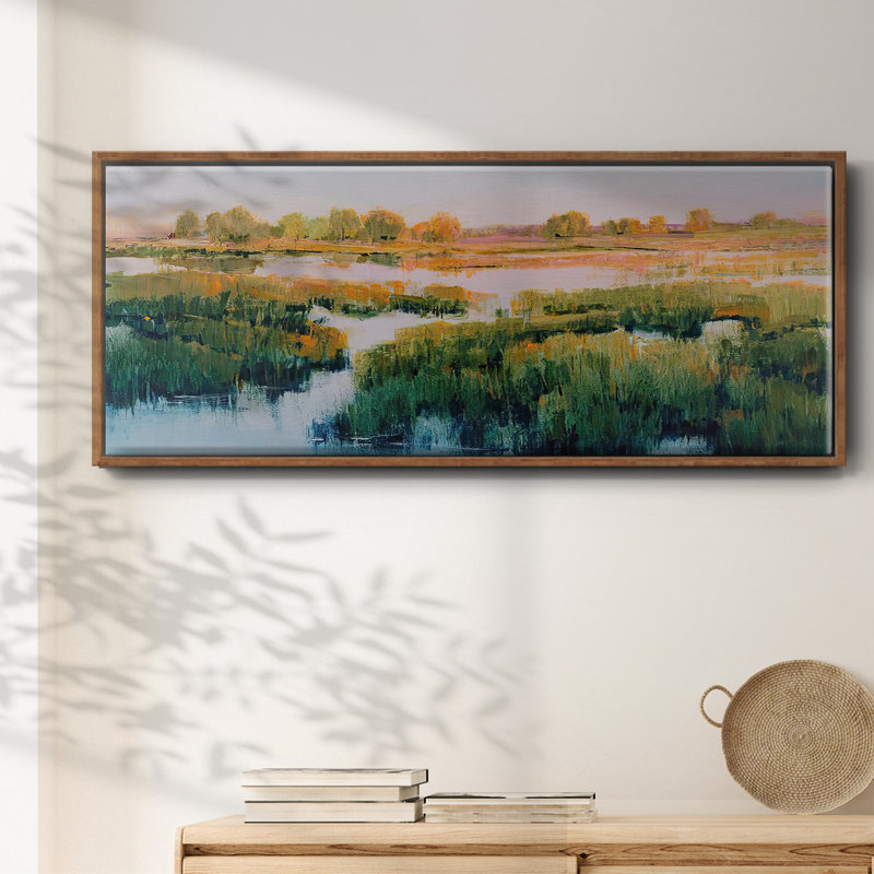 Marshland View II- Framed Canvas