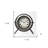 12" Black And White Metal Table Clock
