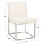 Chaise d'appoint rembourrée en acier inoxydable Athens-1213203037-1209155798